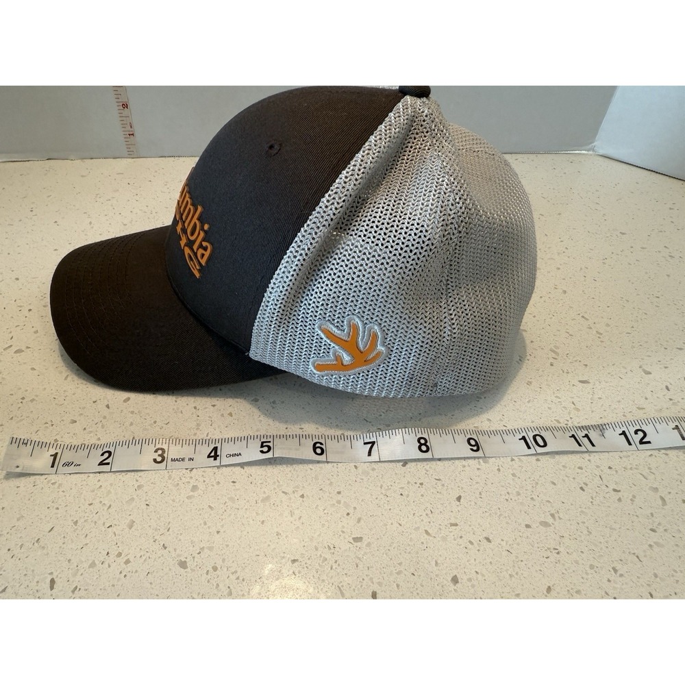 Columbia PFG Flex fit Mesh Hat Gray With Orange Size‎ S/M - Picture 7 of 9